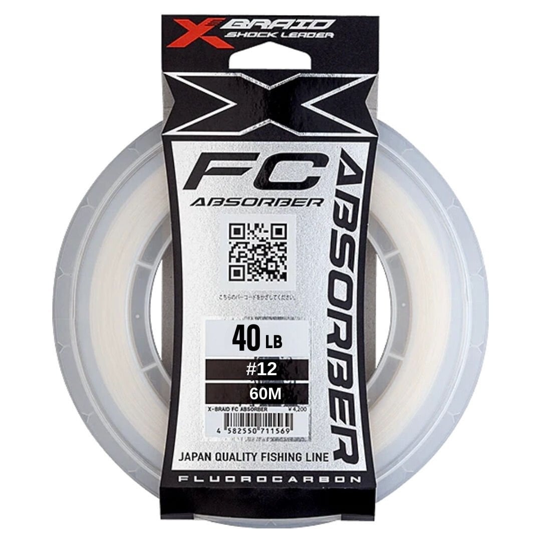 Ygk Xbraid Fc Absorber 60m 40lb 18.14kg 0.57mm