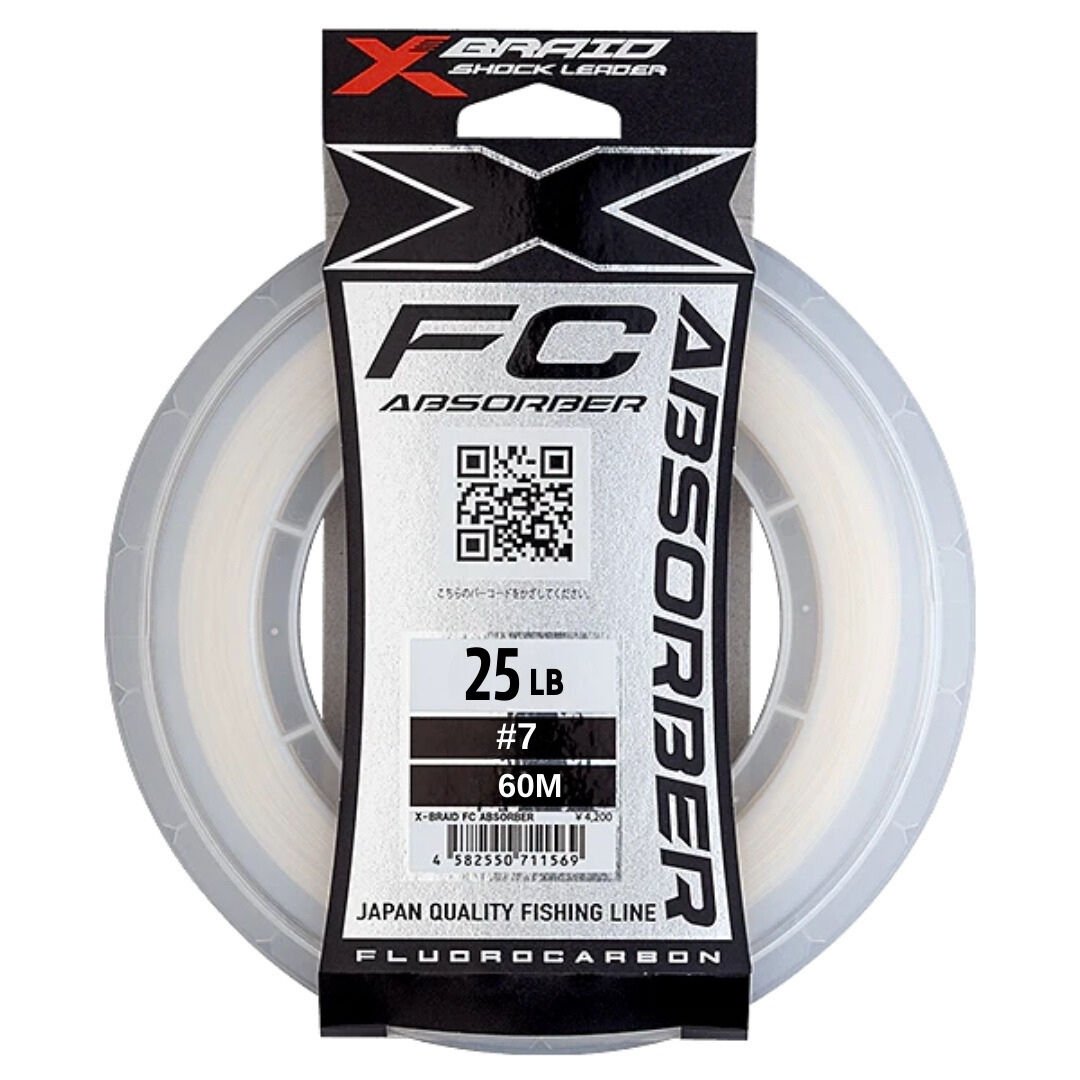 Ygk Xbraid Fc Absorber 60M 25Lb 11.34kg 0.45mm