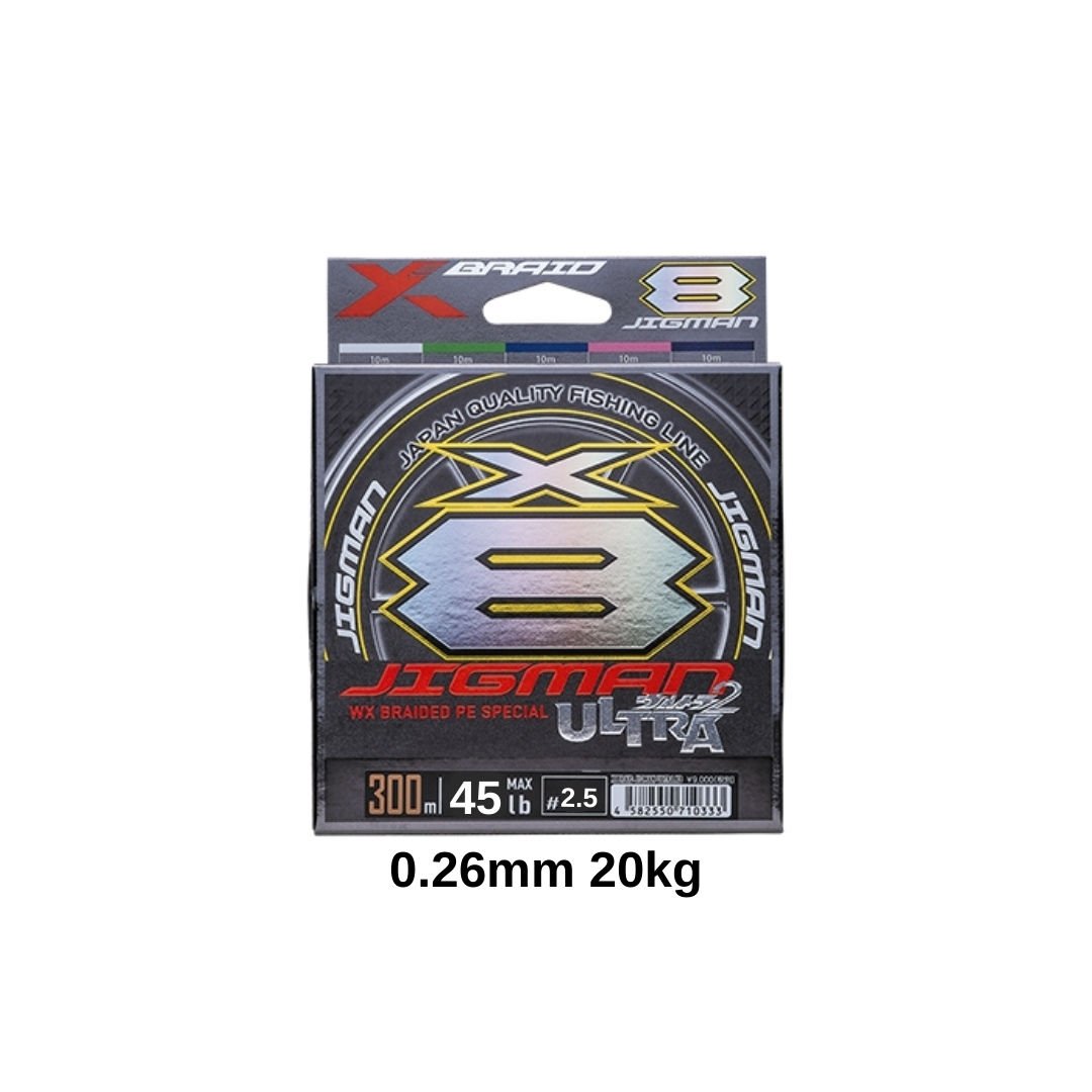 Ygk Xbraid Jigman Ultra X8 Pe 2.5 0.26mm 20kg 300m