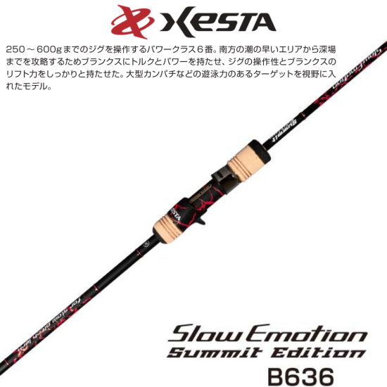 Xesta Summit Edition B636 Max 600g Slow Jig Kamışı