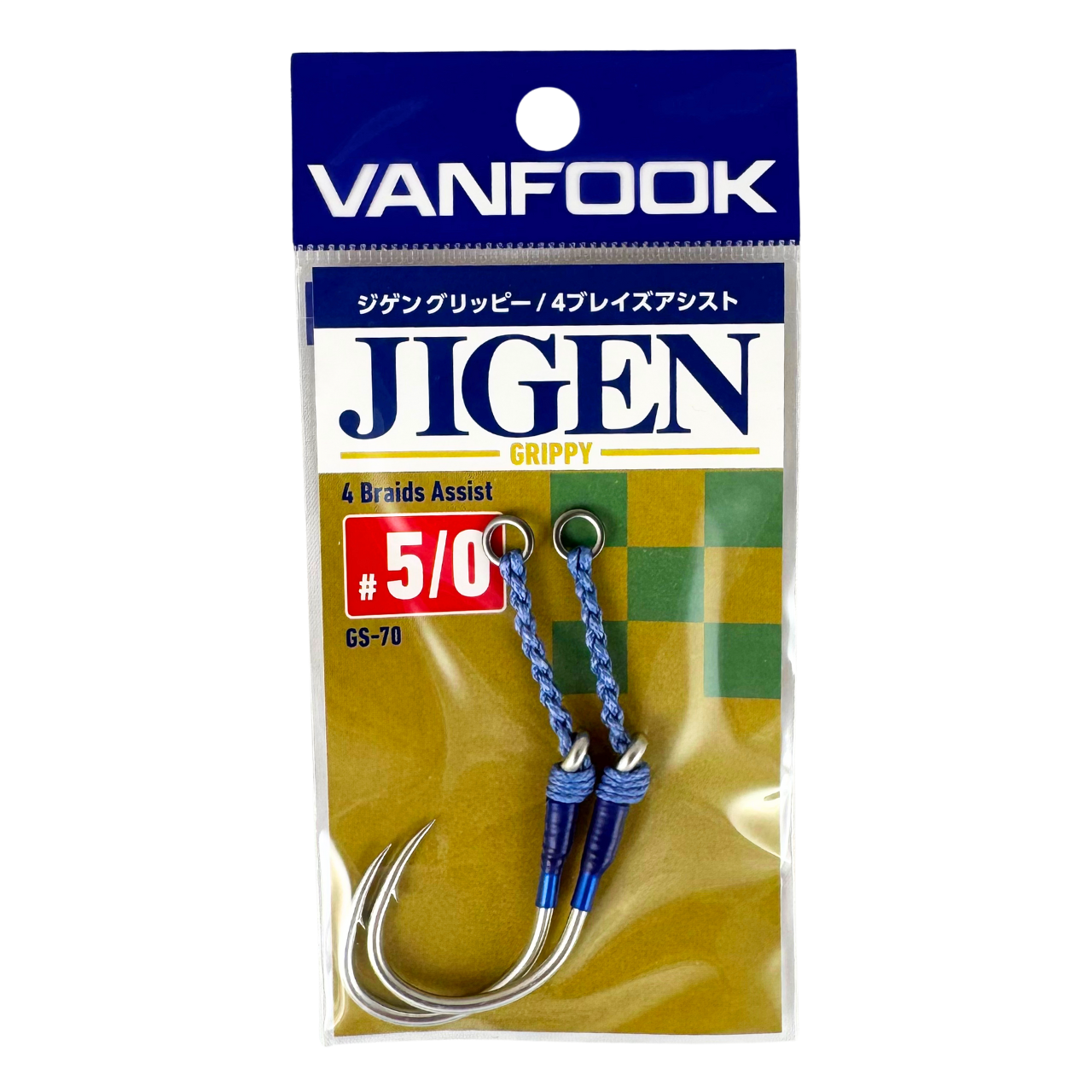 Vanfook Jigen Grippy 4 Kat Örgü 5/0 Tekli Asist Kancası (2 Adet)