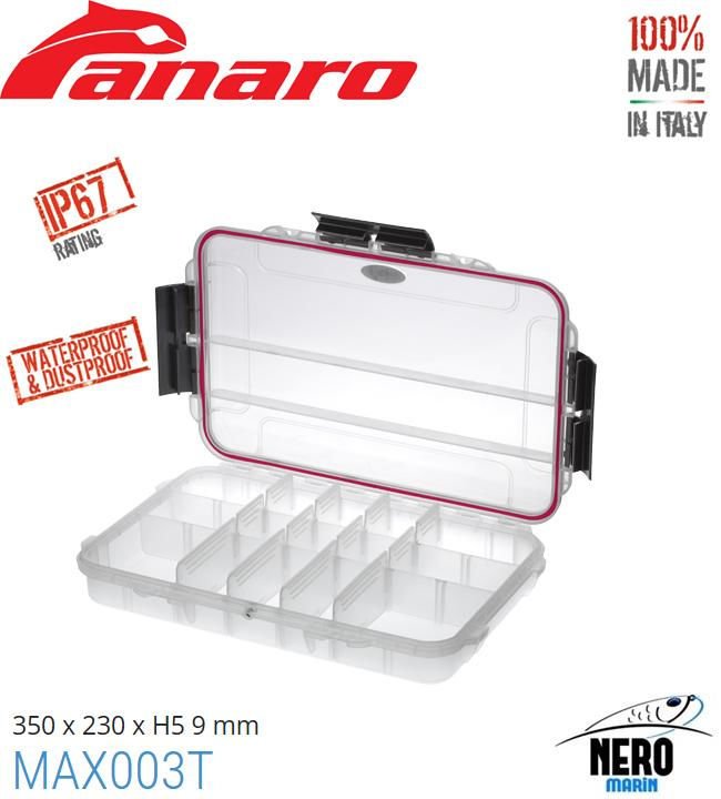 Panaro Max 003T Sızdırmaz Bölmeli Kutu 175*115*47mm