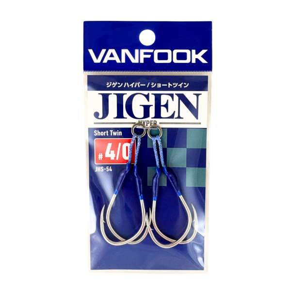 Vanfook Jigen Hyper Twin Kısa 4/0 Çiftli Asist Kancası (2 Adet)