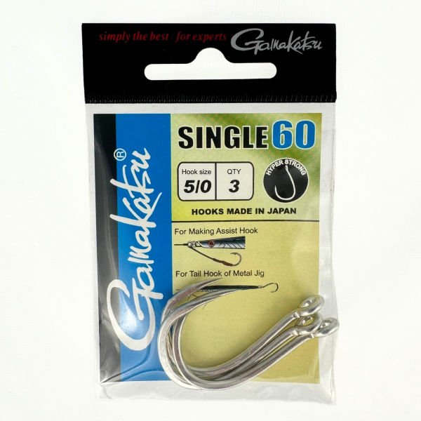 Gamakatsu Hook Single 60 5/0 Olta İğnesi