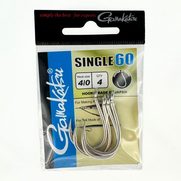Gamakatsu Hook Single 60 4/0 Olta İğnesi