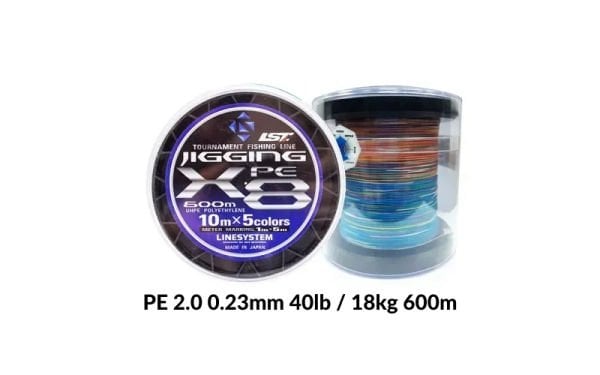 Linesystem Jigging X8 İp Misina PE 2.0 0.23mm 40lb 600m