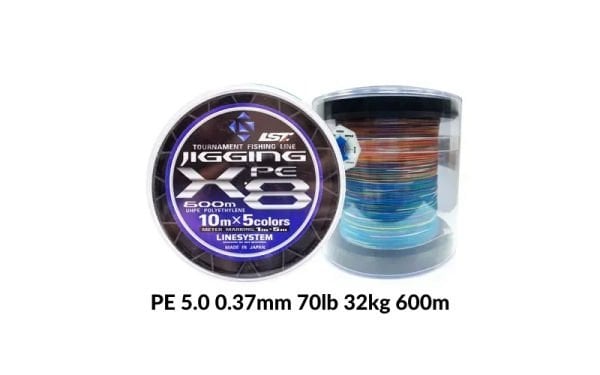 Linesystem Jigging X8 İp Misina PE 5.0 0.37mm 70lb 600m