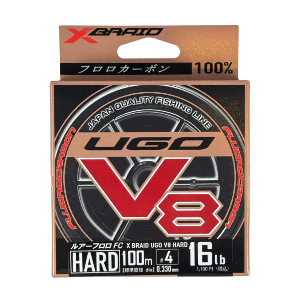 Ygk Xbraid Ugo V8 Hard 100m 0.33mm %100 Fluorocarbon Misina