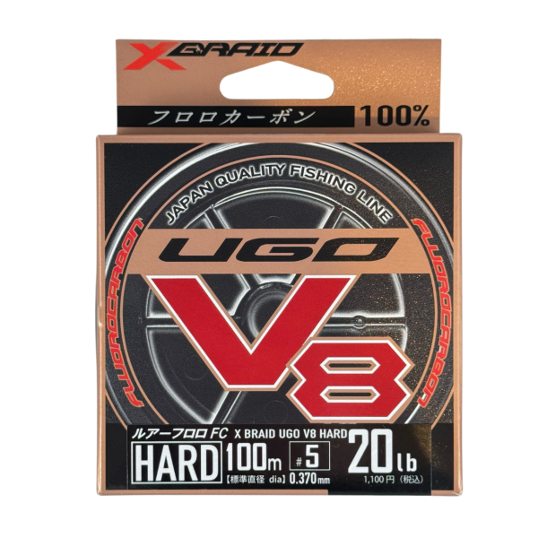 Ygk Xbraid Ugo V8 Hard 100m 0.37mm %100 Fluorocarbon Misina