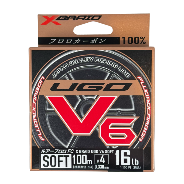 Ygk Xbraid Ugo V6 Soft 100m 0.33mm %100 Fluorocarbon Misina