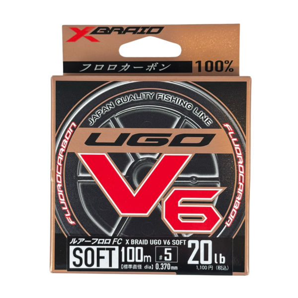 Ygk Xbraid Ugo V6 Soft 100m 0.37mm %100 Fluorocarbon Misina